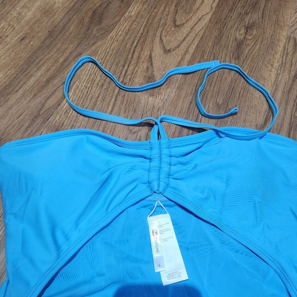Cupshe Stylish Blue One-Piece Swimsuit, Size L - Picture 5 of 8